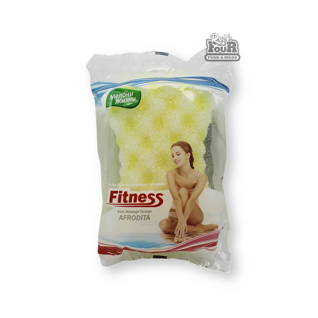 Bath massage sponge "Melochi Zhizni Afrodita" 1pcs